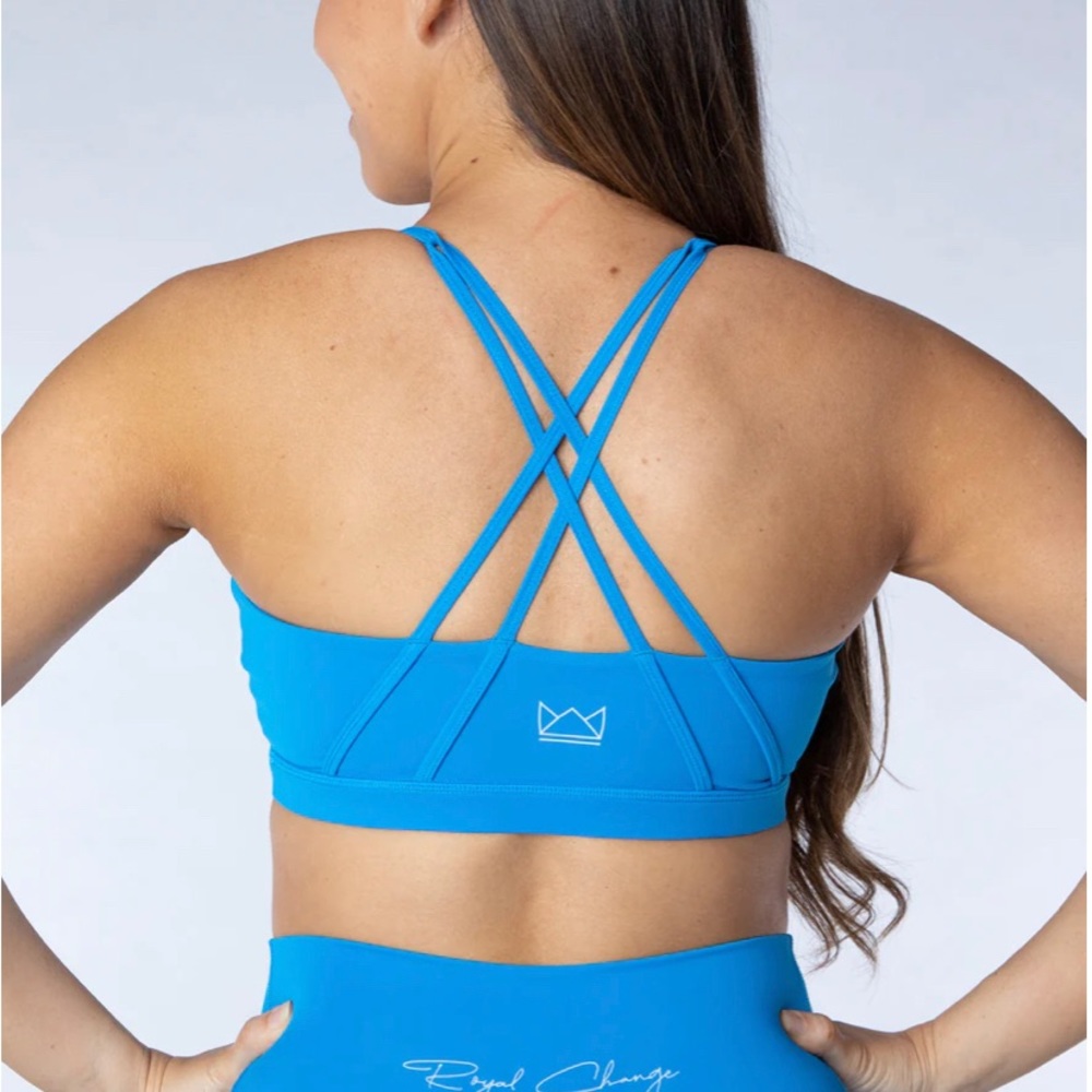 Royal Change Energy Strappy Sports Bra NWT